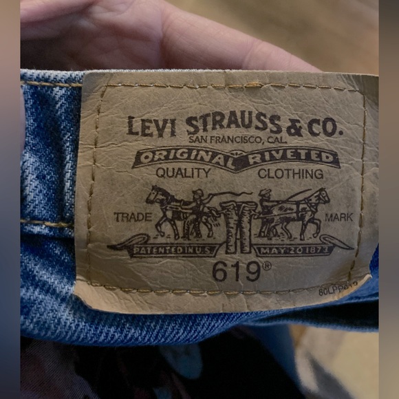 Vintage LEVIS 619 Orange Tab Blue Jeans - Picture 6 of 7